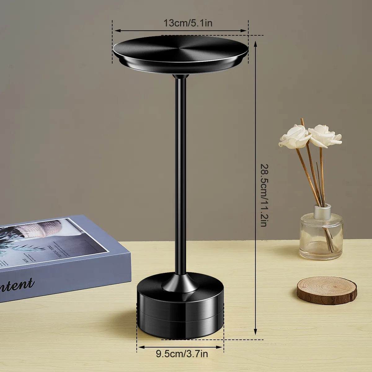 SkandiShop Wireless Table Lamp Touch Sensor Rechargeable